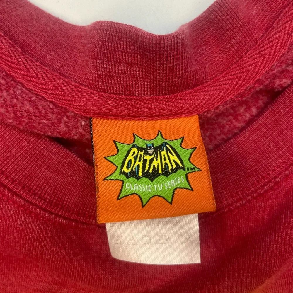 Batman‎ Robin DC Comics Retro Throwback L Pullover Sweatshirt Large Mens Fleece